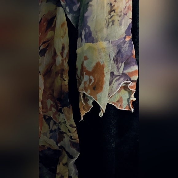 Coldwater Creek Floral Mesh Jacket- XL - Picture 5 of 6